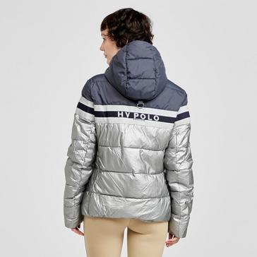 Silver HV Polo Womens Eliza Jacket Navy/Silver