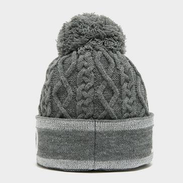 Grey HV Polo Knitted Beanie Grey Melange