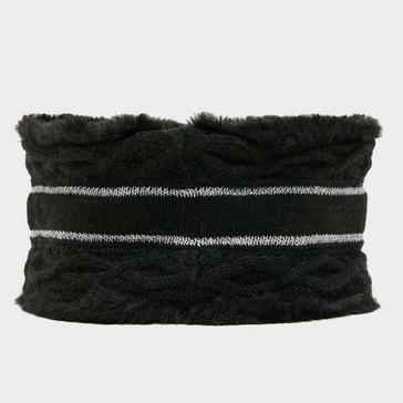 Black HV Polo Knitted Headband Black