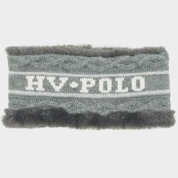 Grey HV Polo Knitted Headband Grey Melange