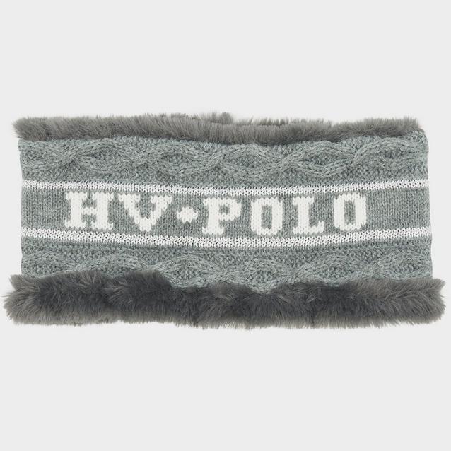 Grey HV Polo Knitted Headband Grey Melange image 1