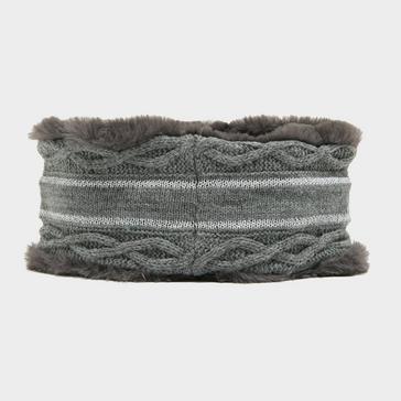 Grey HV Polo Knitted Headband Grey Melange