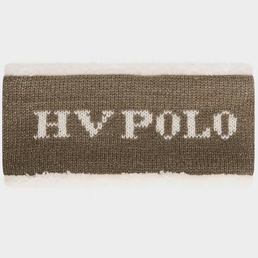 Beige HV Polo Lined Headband Dark Taupe Lurex