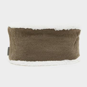 Beige HV Polo Lined Headband Dark Taupe Lurex