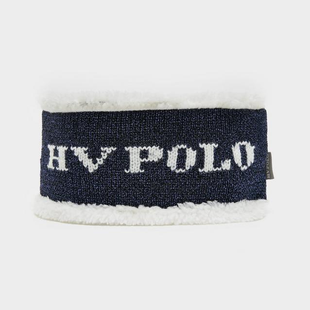 Blue HV Polo Lined Headband Navy Lurex image 1