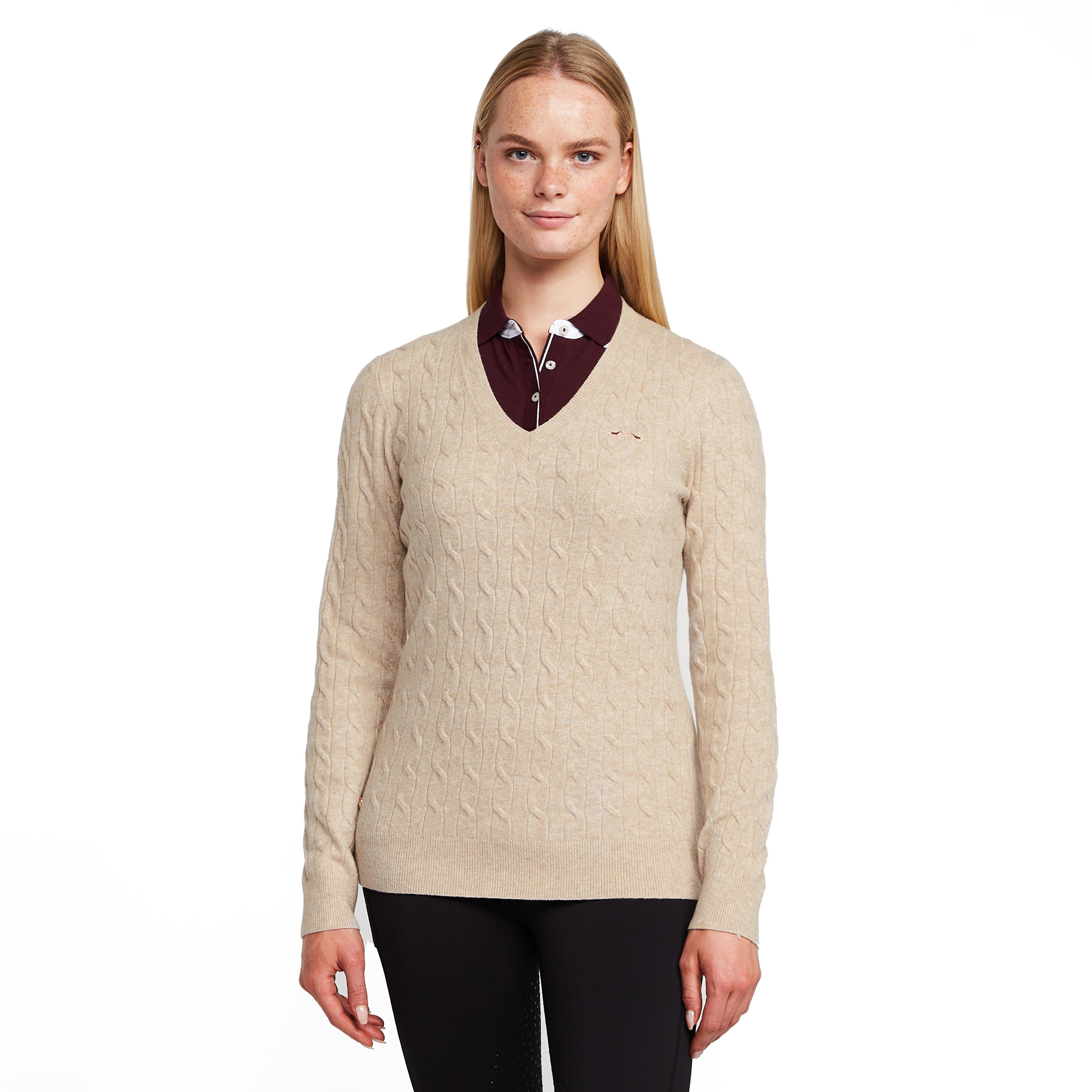 Classy Cable Pullover Champagne Light Grey Heather