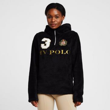 Black HV Polo Womens Favouritas 1/2 Zip Hoodie Black