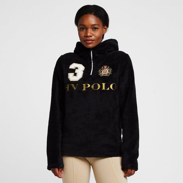 Black HV Polo Womens Favouritas 1/2 Zip Hoodie Black image 1
