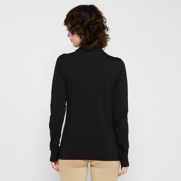 Black HV Polo Womens Cecile Long Sleeve Top Black