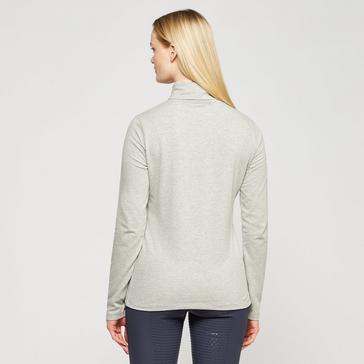 Grey HV Polo Womens Cecile Long Sleeve Top Grey Heather