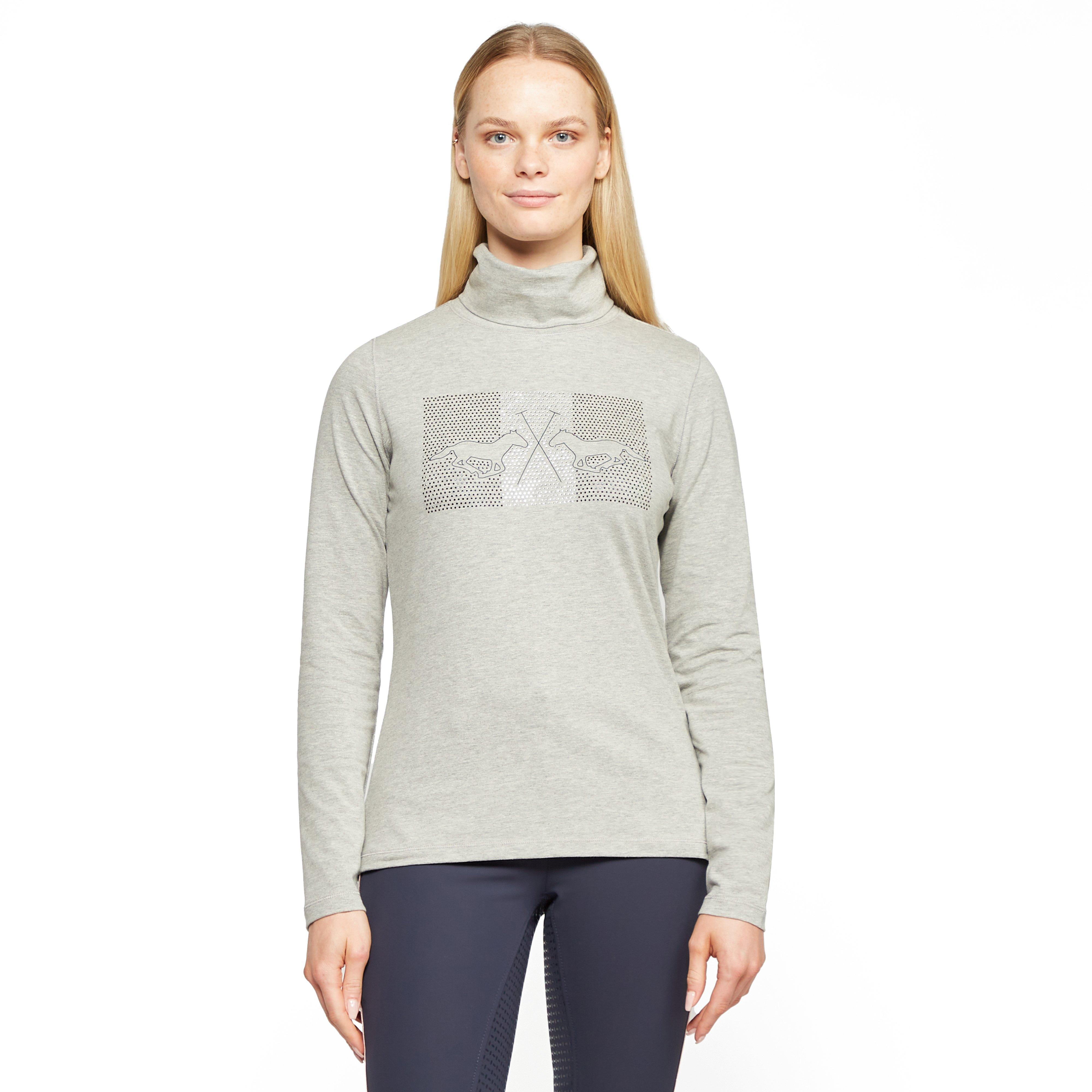 Womens Cecile Long Sleeve Top Grey Heather