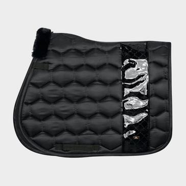 Black HV Polo Cecile Dressage Pad Black Laquer Full