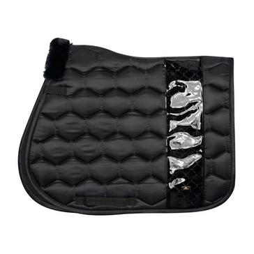 Black HV Polo Cecile Dressage Pad Black Laquer Full