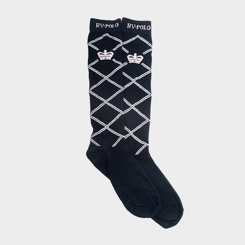 Black All Sizes Hv Polo Cecile Cable Womens Socks Riding 
