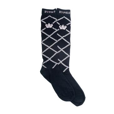 Blue HV Polo Cecile Intarsia Socks Navy