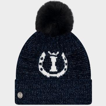 Blue Imperial Riding Dusty Star Velvet Beanie Navy