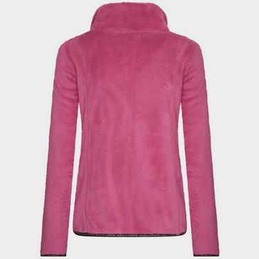Pink Imperial Riding Ladies Furry Chic Fleece Jacket Flowery Pink 