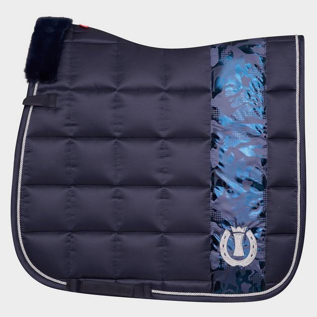 Blue Imperial Riding Ambient Hide & Ride Dressage Saddle Pad Navy image 1