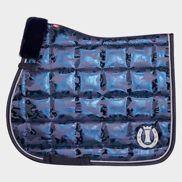 Blue Imperial Riding Ambient Hide & Ride AOP GP Saddle Pad Navy 