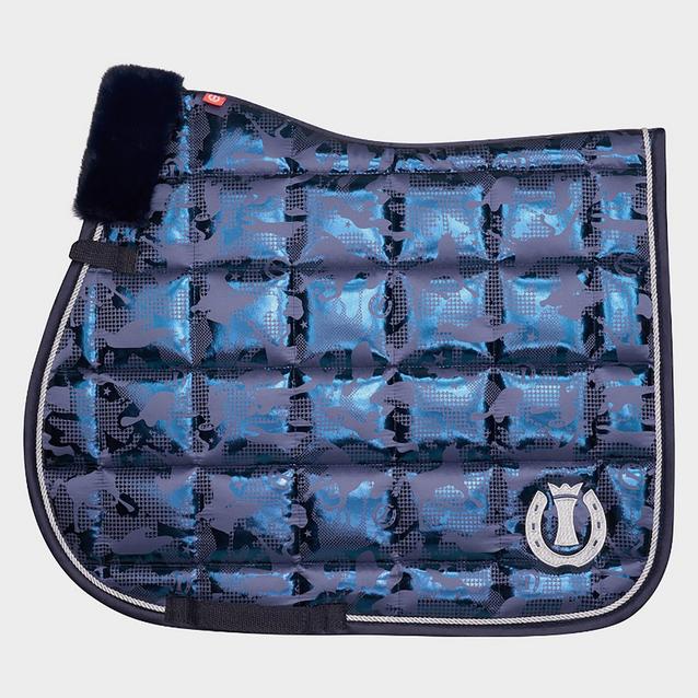 Blue Imperial Riding Ambient Hide & Ride AOP GP Saddle Pad Navy  image 1