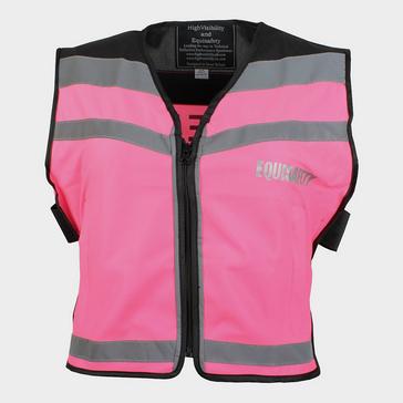 Pink Equisafety Please Pass Wide & Slow Air Waistcoat Pink