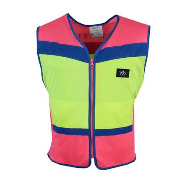 Multi Equisafety Charlotte Dujardin Multi-Coloured Waistcoat Pink/Yellow