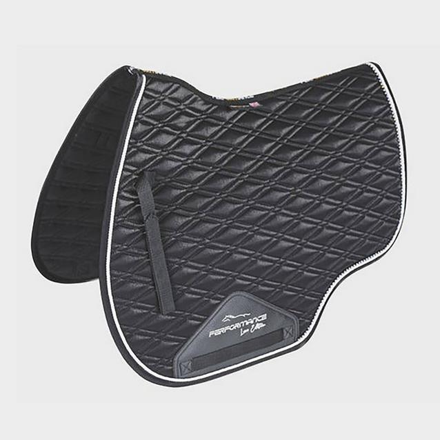  Shires Performance Euro Cut Luxe Saddle Pad Black image 1