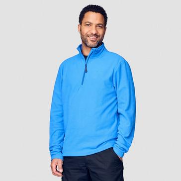 Blue Peter Storm Mens Bracken Half Zip Fleece Blue