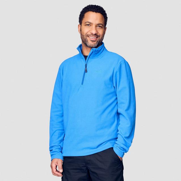 Peter Storm Mens Bracken Half Zip Fleece Blue Naylors