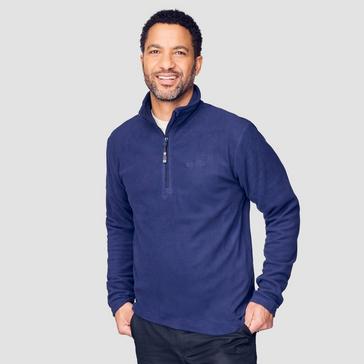 Blue Peter Storm Mens Bracken Half Zip Fleece Navy