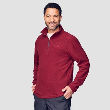 Red Peter Storm Mens Bracken Half Zip Fleece Red