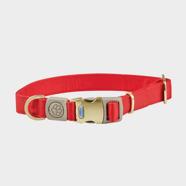Red WeatherBeeta Elegance Dog Collar Red Medium image 1