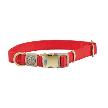 Red WeatherBeeta Elegance Dog Collar Red Large
