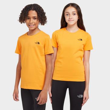 Orange The North Face Kids' Simple Dome T-Shirt