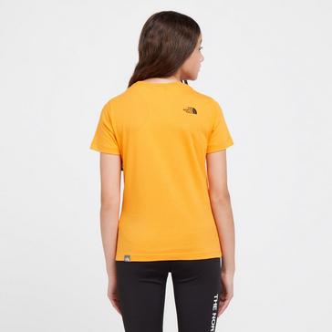 Orange The North Face Kids' Simple Dome T-Shirt