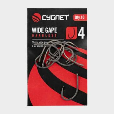 Grey CYGNET Wide Gape Hooks Size 4 Barbless
