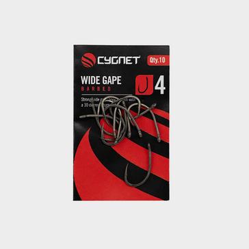 Grey CYGNET Wide Gape Hooks Size 4 Barbed