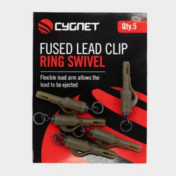 Brown CYGNET Sniper Fused Lead Clip Ring Swivel