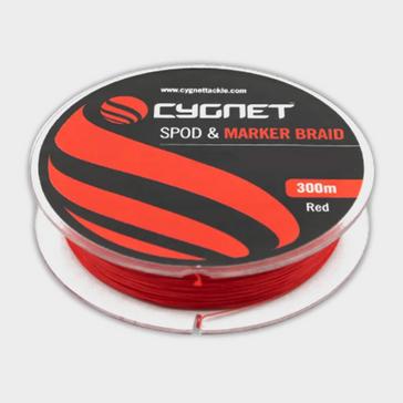 Black CYGNET Cygnet Sniper Spod & Marker Braid 20Lb 9.07Kg 0.24Mm 300M Red 