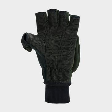 Green Sealskinz Windproof Cold Weather Convertible Mitts Green
