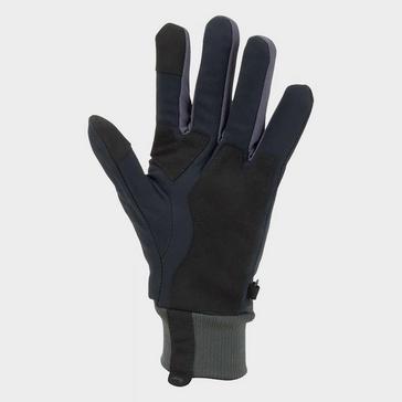 Black Sealskinz Waterproof All Weather Lightweight Gloves with Fusion Control Black