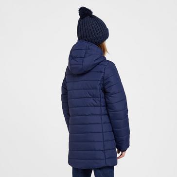 Blue Peter Storm Kids Blisco II Hooded Longline Jacket Navy