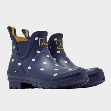 Blue Joules Ladies Wellibob French Navy Spot
