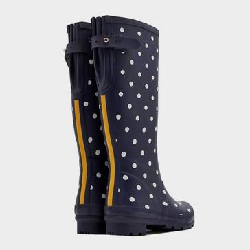 Blue Joules Women's Welly Print French Navy Spot