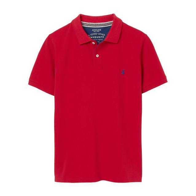 Pink Joules Mens Woody Polo Shirt Deep Rasberry image 1