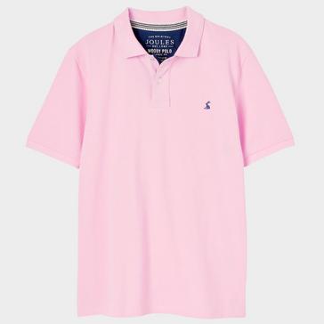 Pink Joules Mens Woody Polo Shirt Light Pink