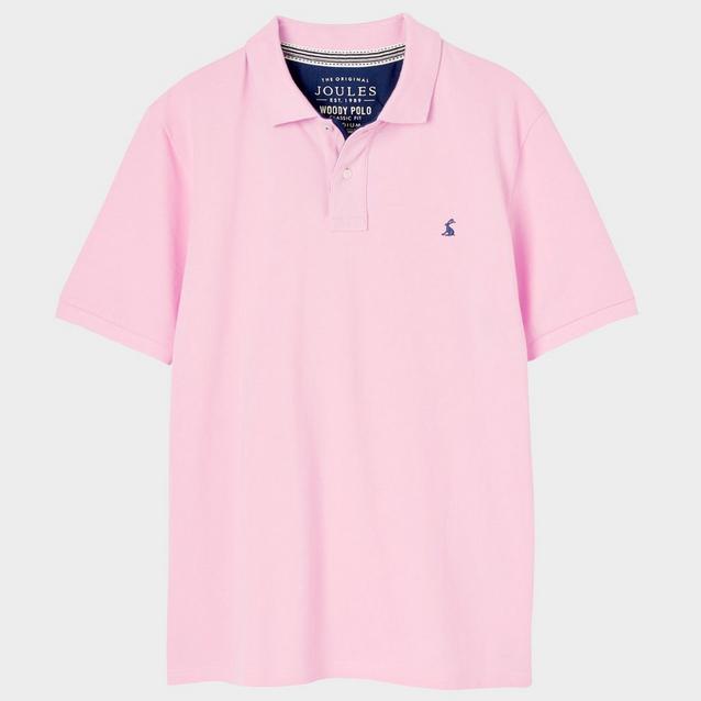 Pink Joules Mens Woody Polo Shirt Light Pink image 1