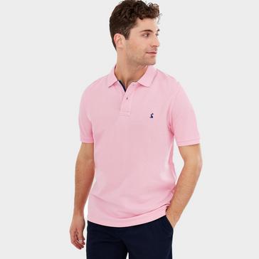 Pink Joules Mens Woody Polo Shirt Light Pink