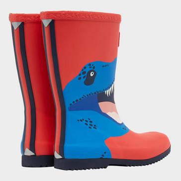 Red Joules Childs Roll Up Wellies Red Dino