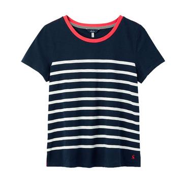  Joules Womens Carley Stripe T-Shirt Engine Cream Stripe